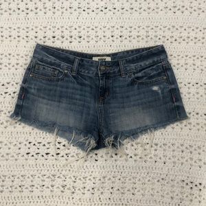 PINK mini low rise jean shorts
